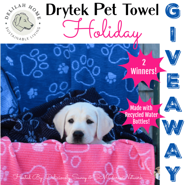 Delilah Home Drytek Pet Towel Holiday&nbsp;Giveaway!!