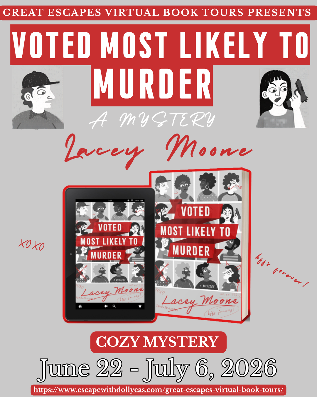 Voted Most Likely to Murder Book Tour and Giveaway!