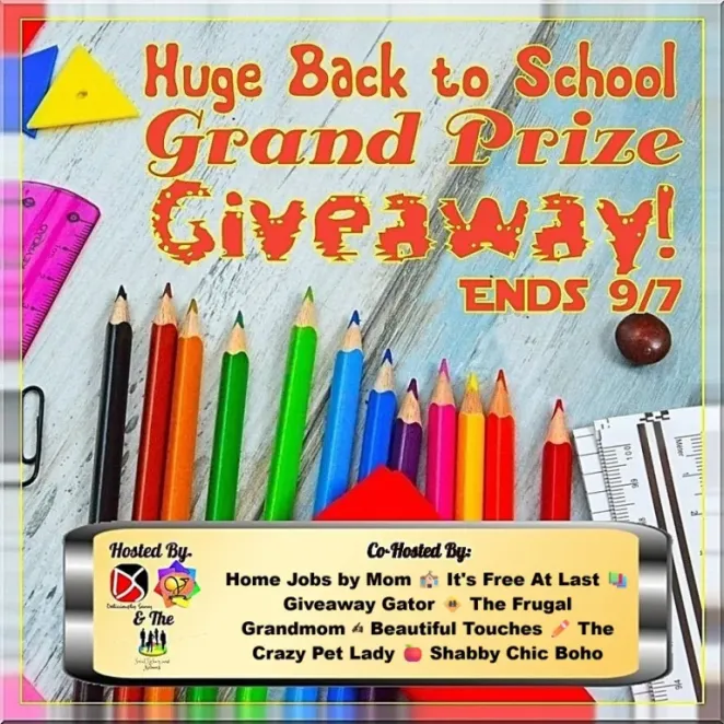 Back to School Grand Giveaway! Ends 09/07
