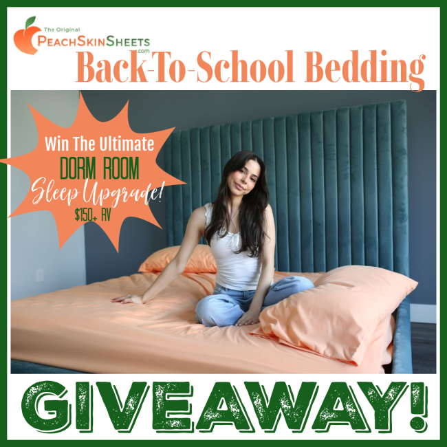 PeachSkinSheets Back-to-School Giveaway! Ends 08/31