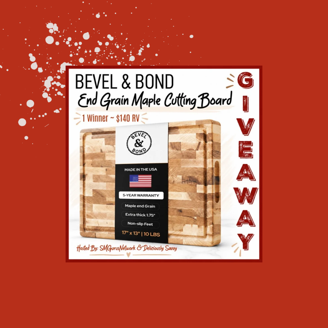 ​Bevel & Bond Cutting Board Giveaway! Ends 12/09